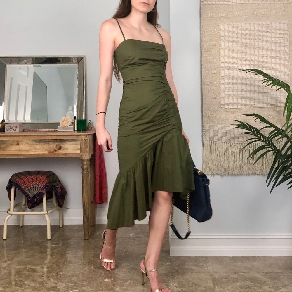 🌟SOLD🌟 Lovers + Friends Ruched Dress - Picture 1 of 5